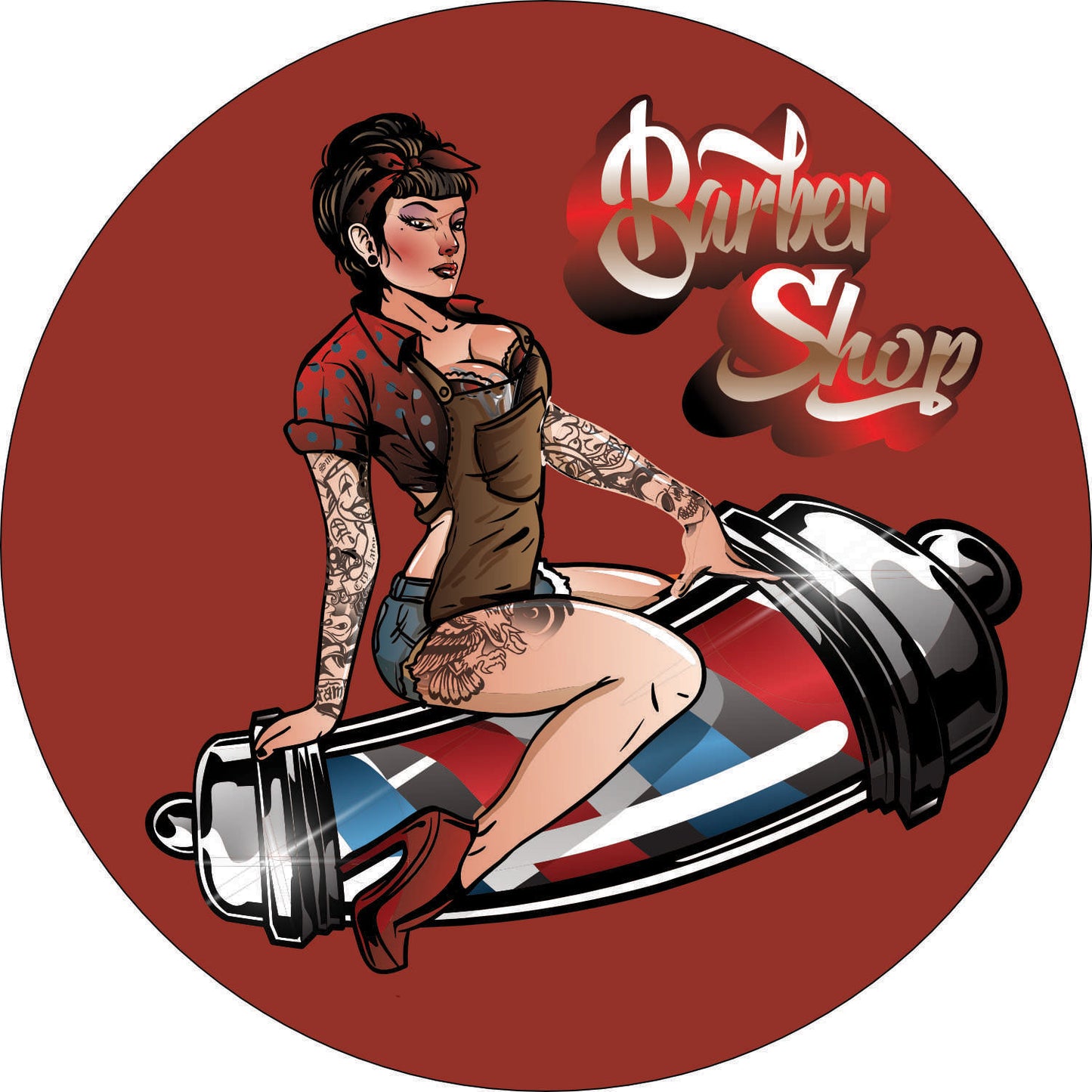 172 - Enseigne lumineuse simple face - Pin Up