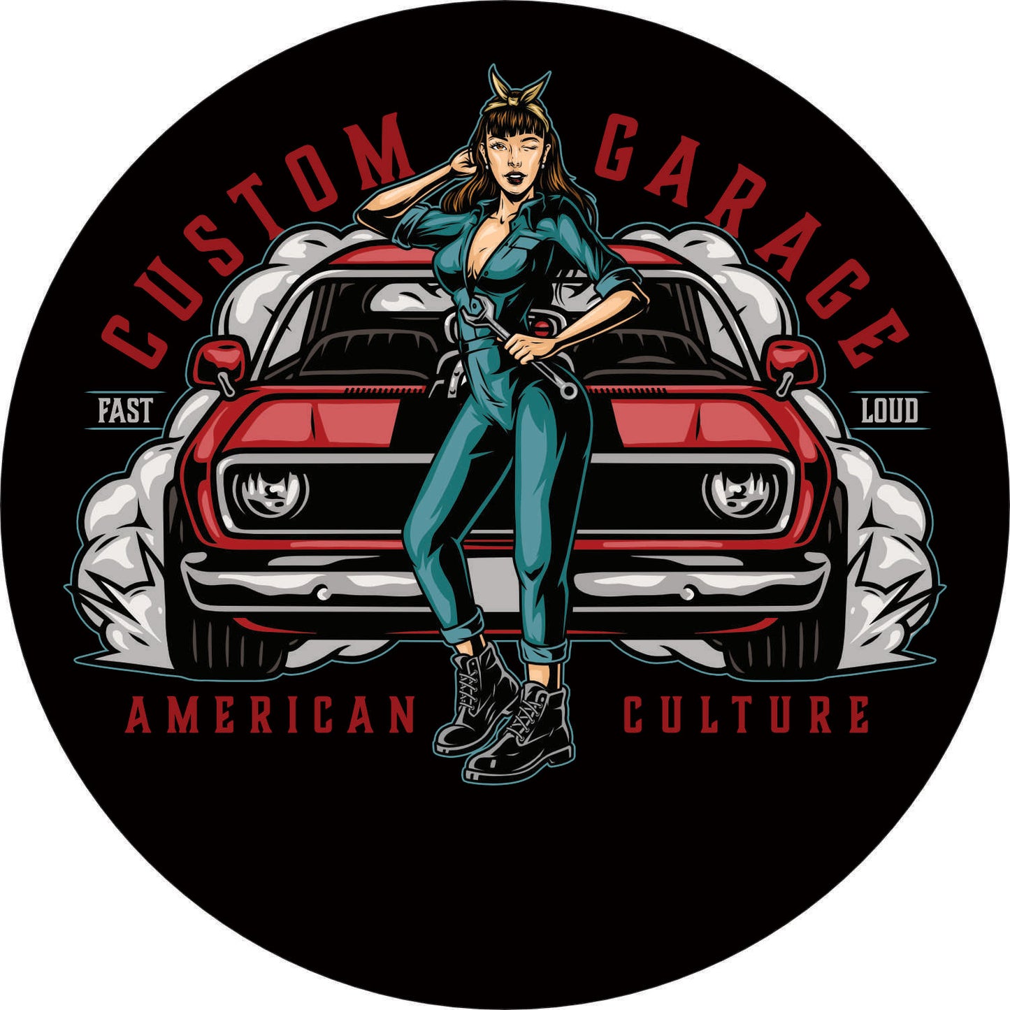 181 - Wall clock - Pin Up