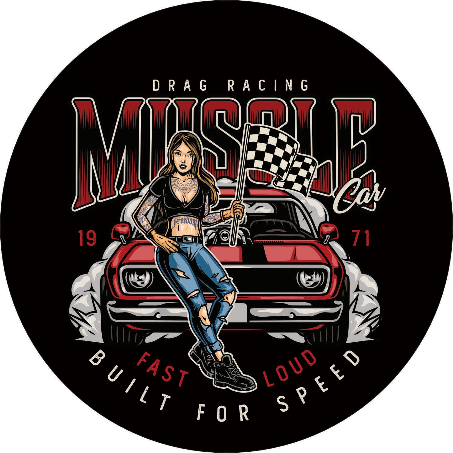 183 - Wall clock - Pin Up