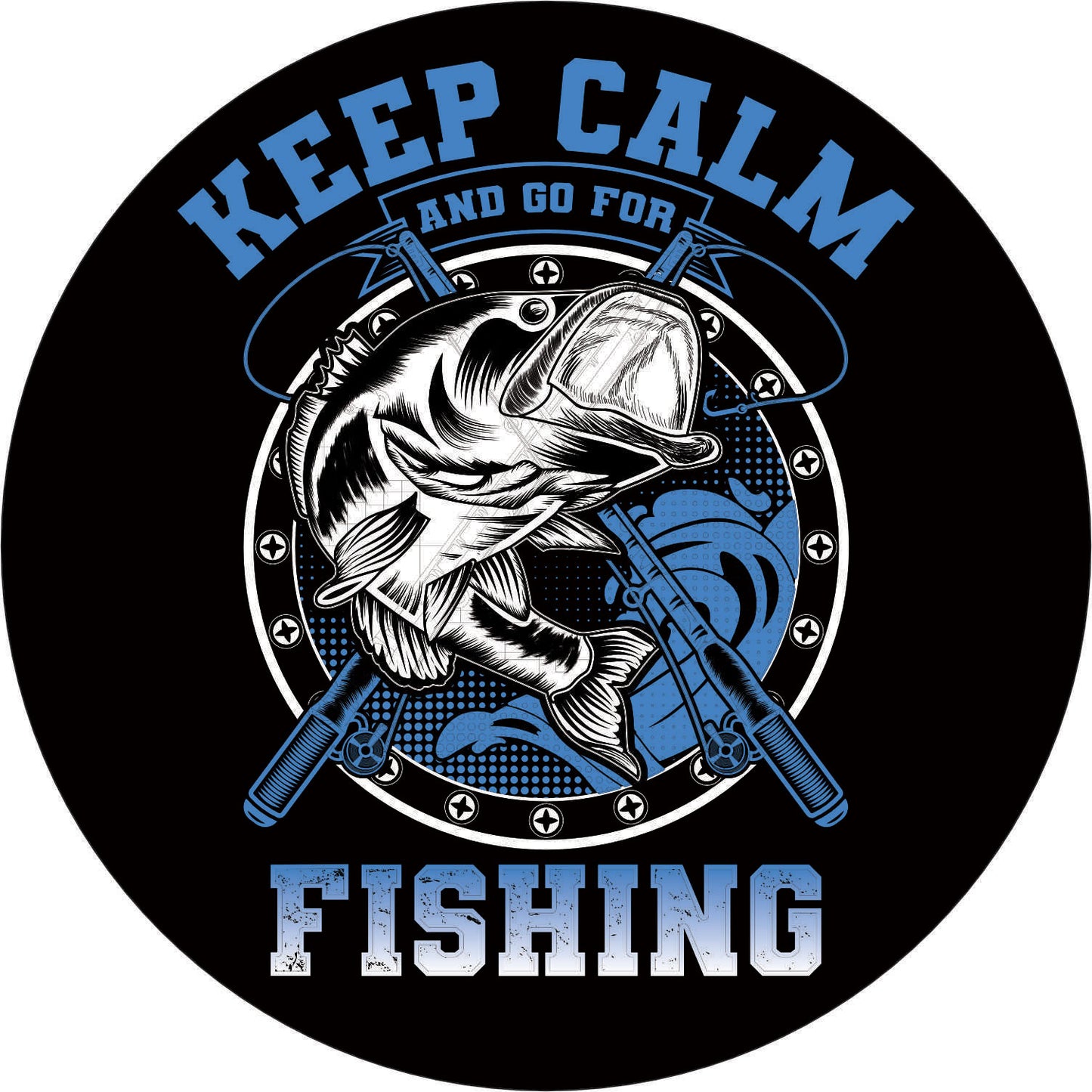197-Neon Clock - Fishing