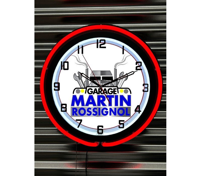 Horloge néon - Personnalisable - SignOclocK