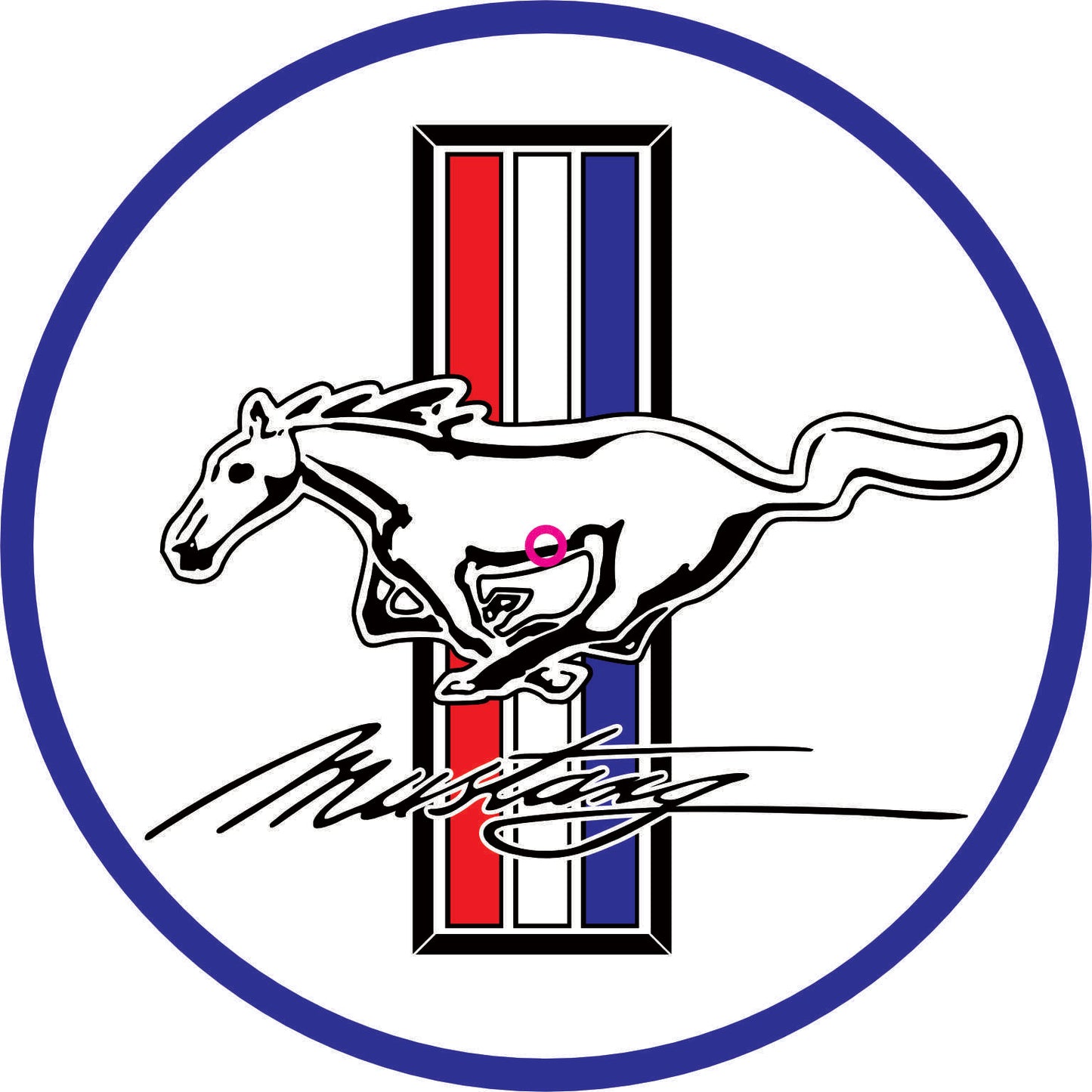 011-Horloge néon - Mustang