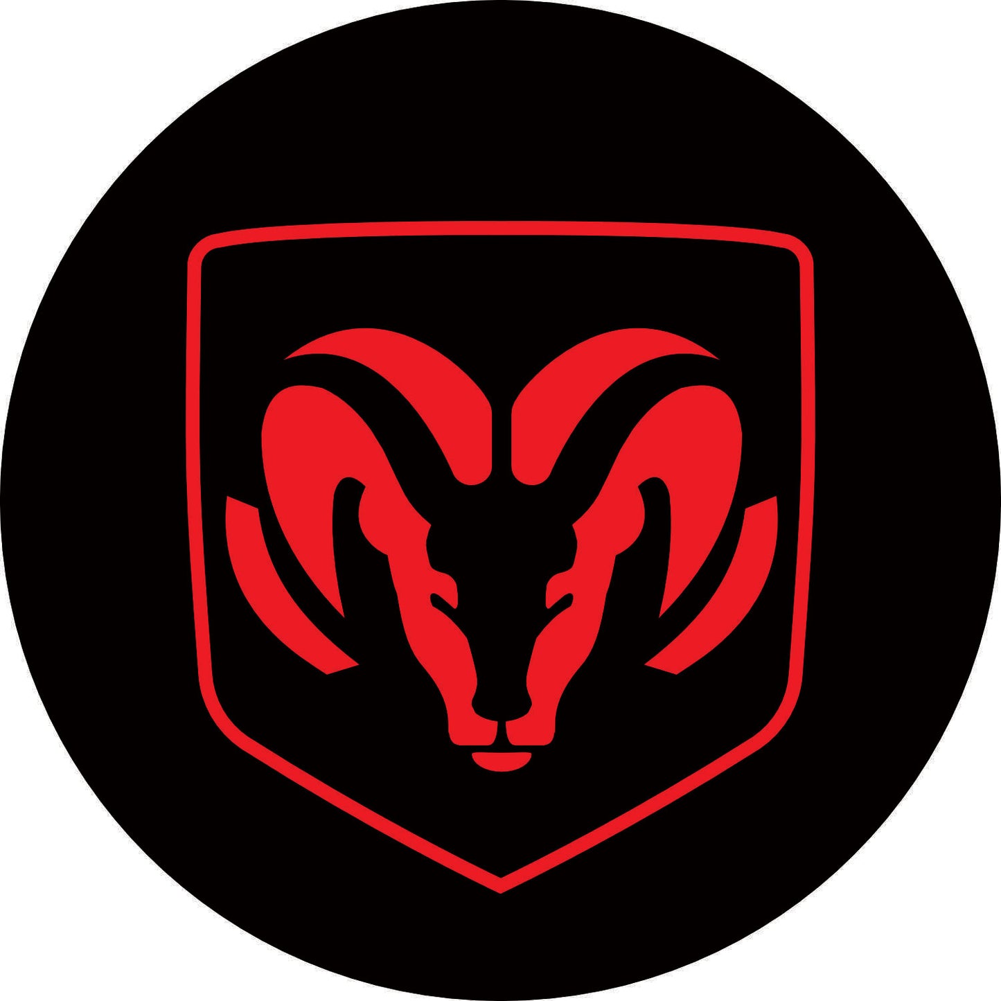 031-Horloge néon - Dodge Ram rouge