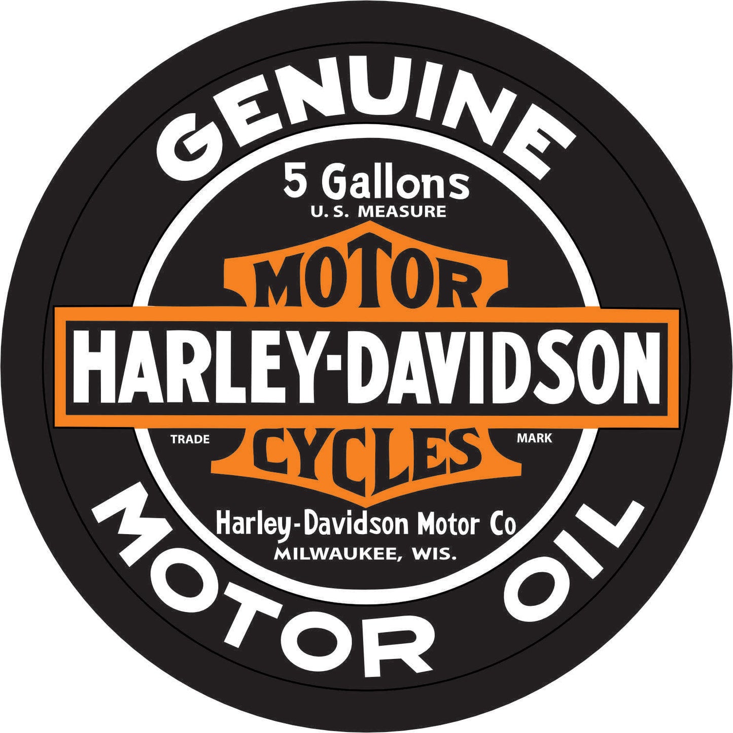 044-Wall clock with neon - Harley-Davidson