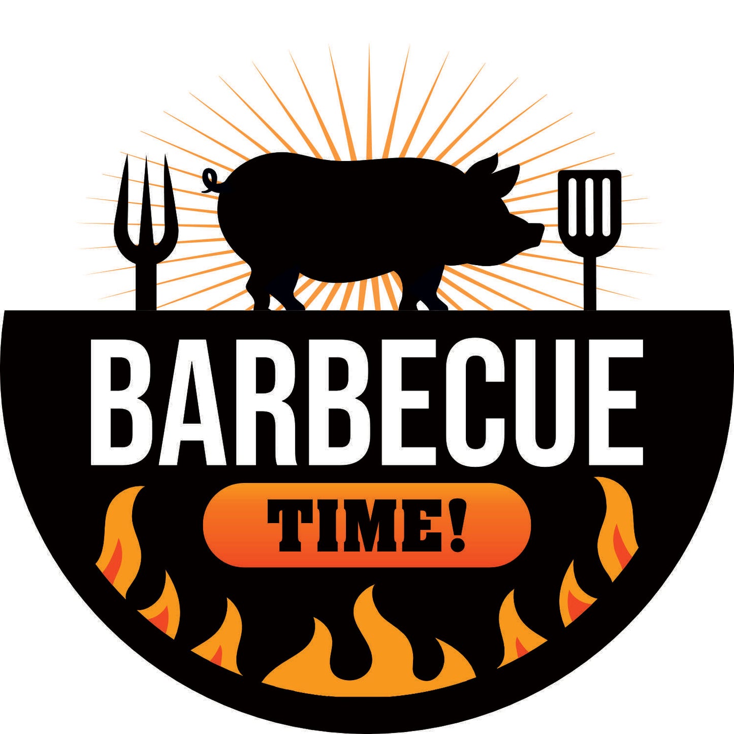 059-Horloge néon - BBQ Time