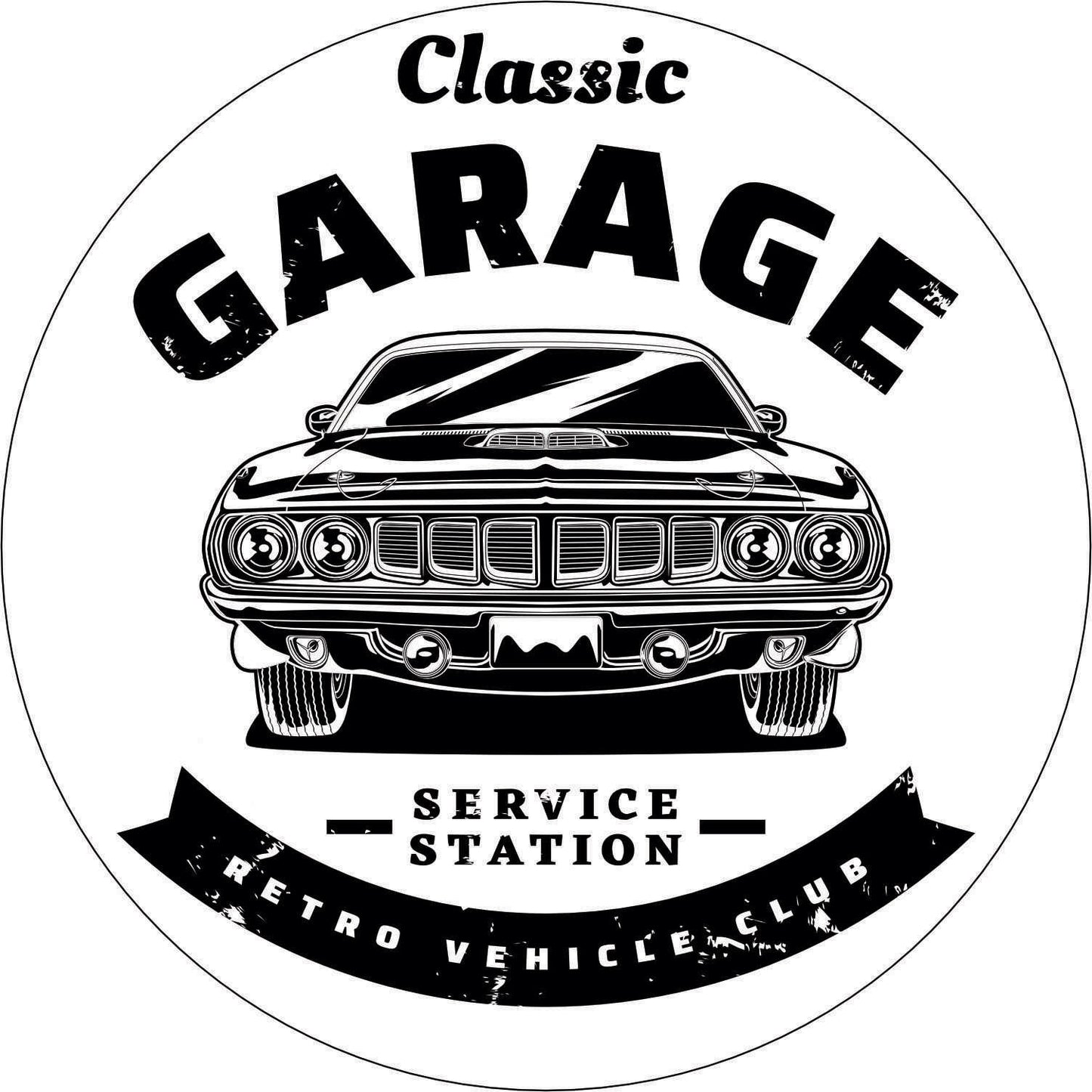 073-Wall clock with neon - Dodge Challenger