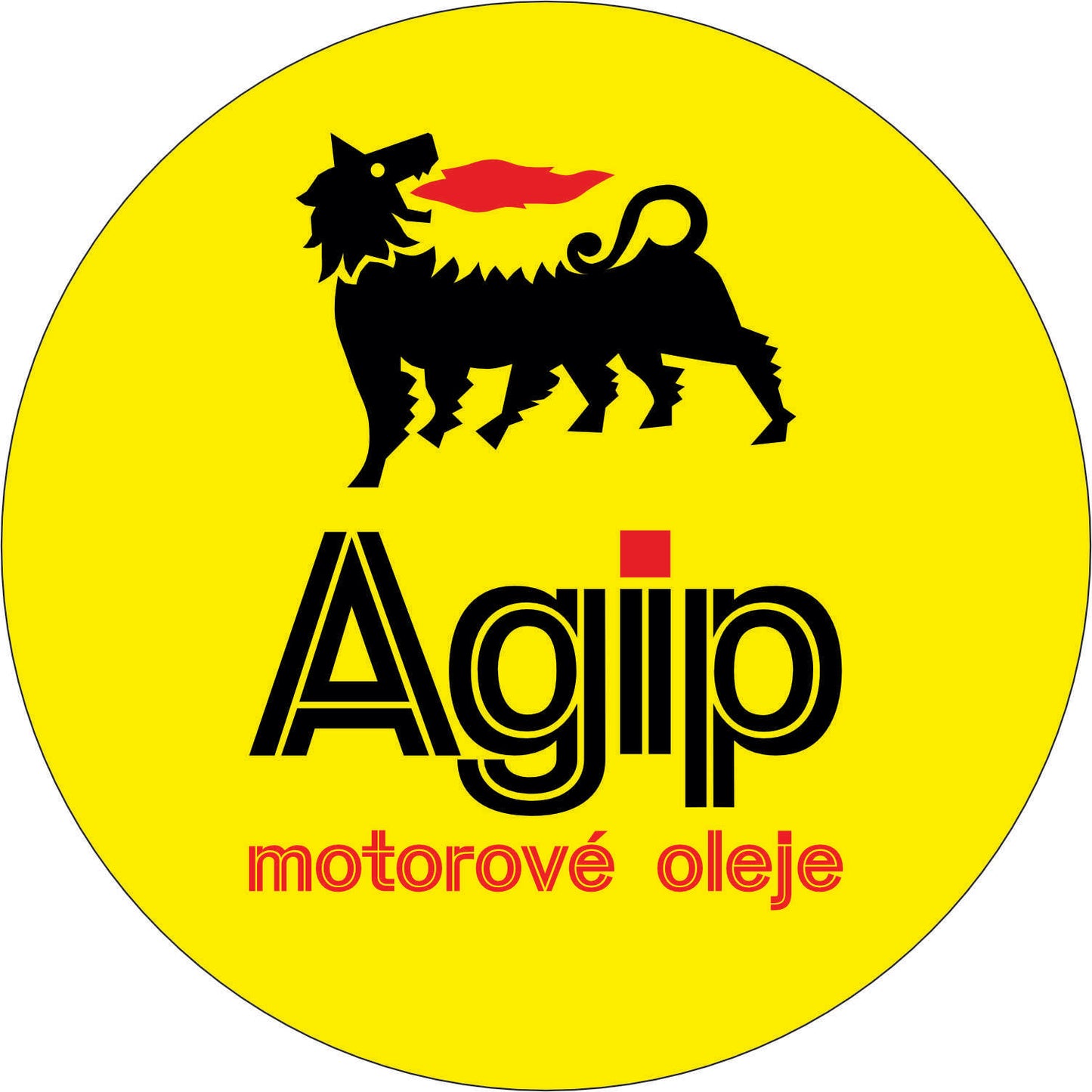 115-Wall clock with neon - Agip oil