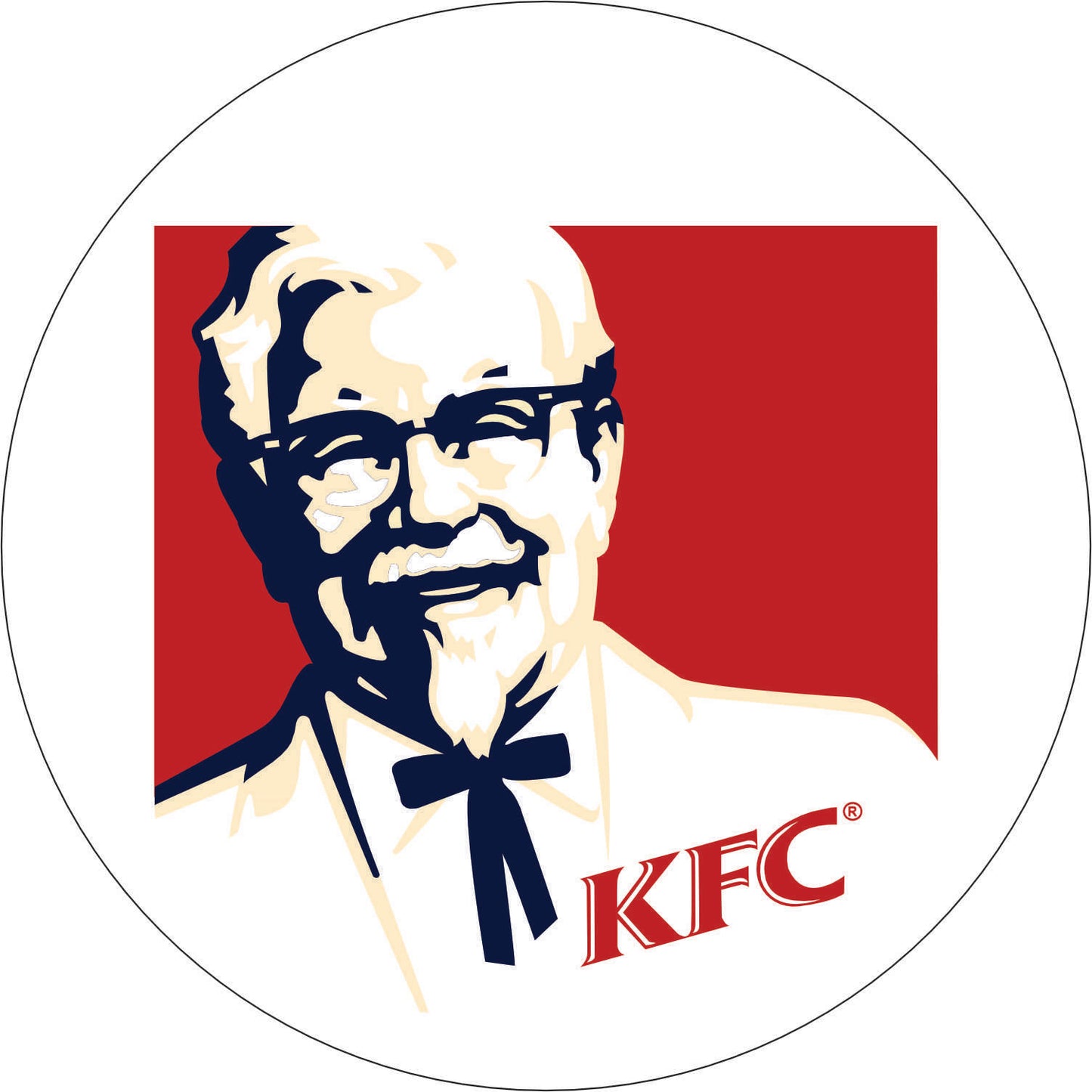 125-Wall clock with neon - KFC