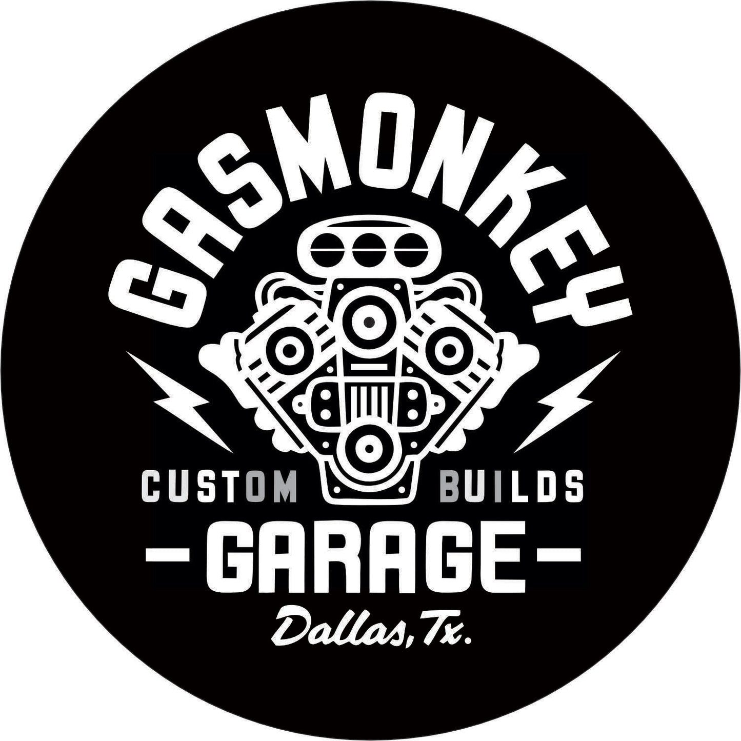 130-Wall clock with neon - Gas Monkey Garage