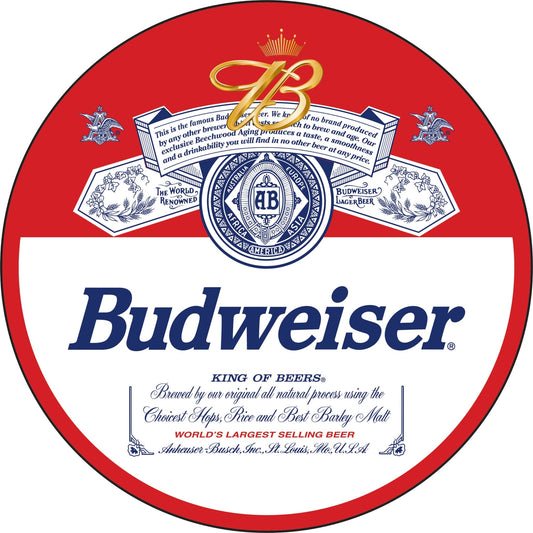 023 - Horloge néon - Bière Budweiser - SignOclocK