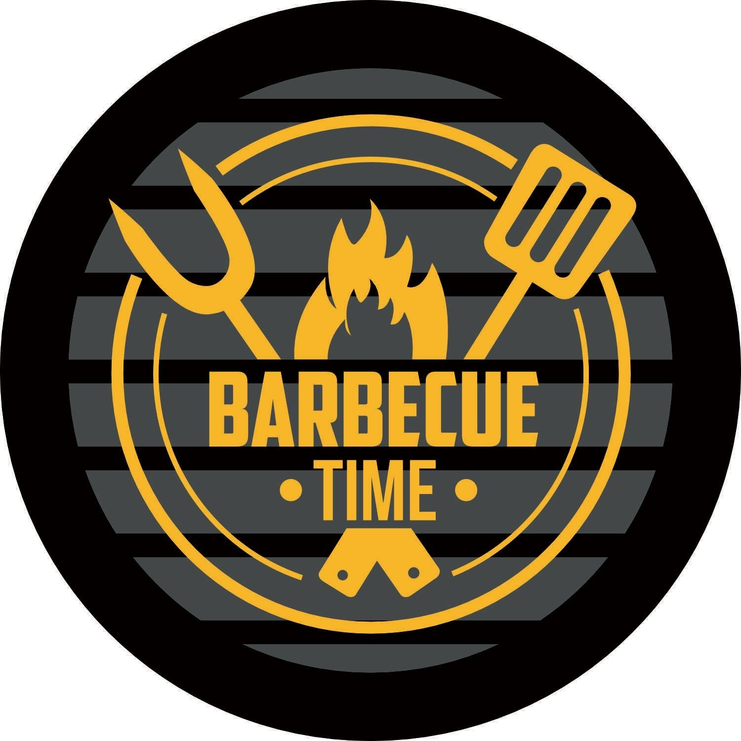 056 - Horloge néon - BBQ Time - SignOclocK