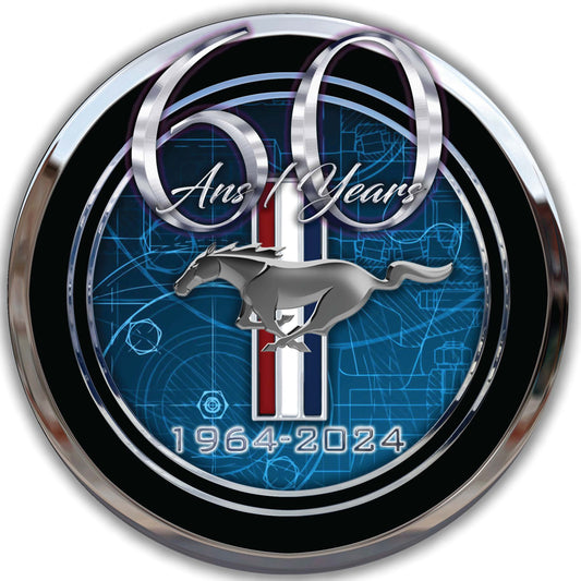 201 Horloge néon – Mustang Édition Spécial 60 ans