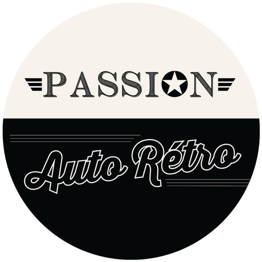Horloge néon – Passion Auto Rétro - noir