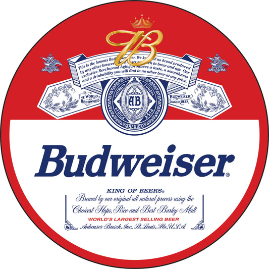 023-Enseigne lumineuse simple face - Bière Budweiser
