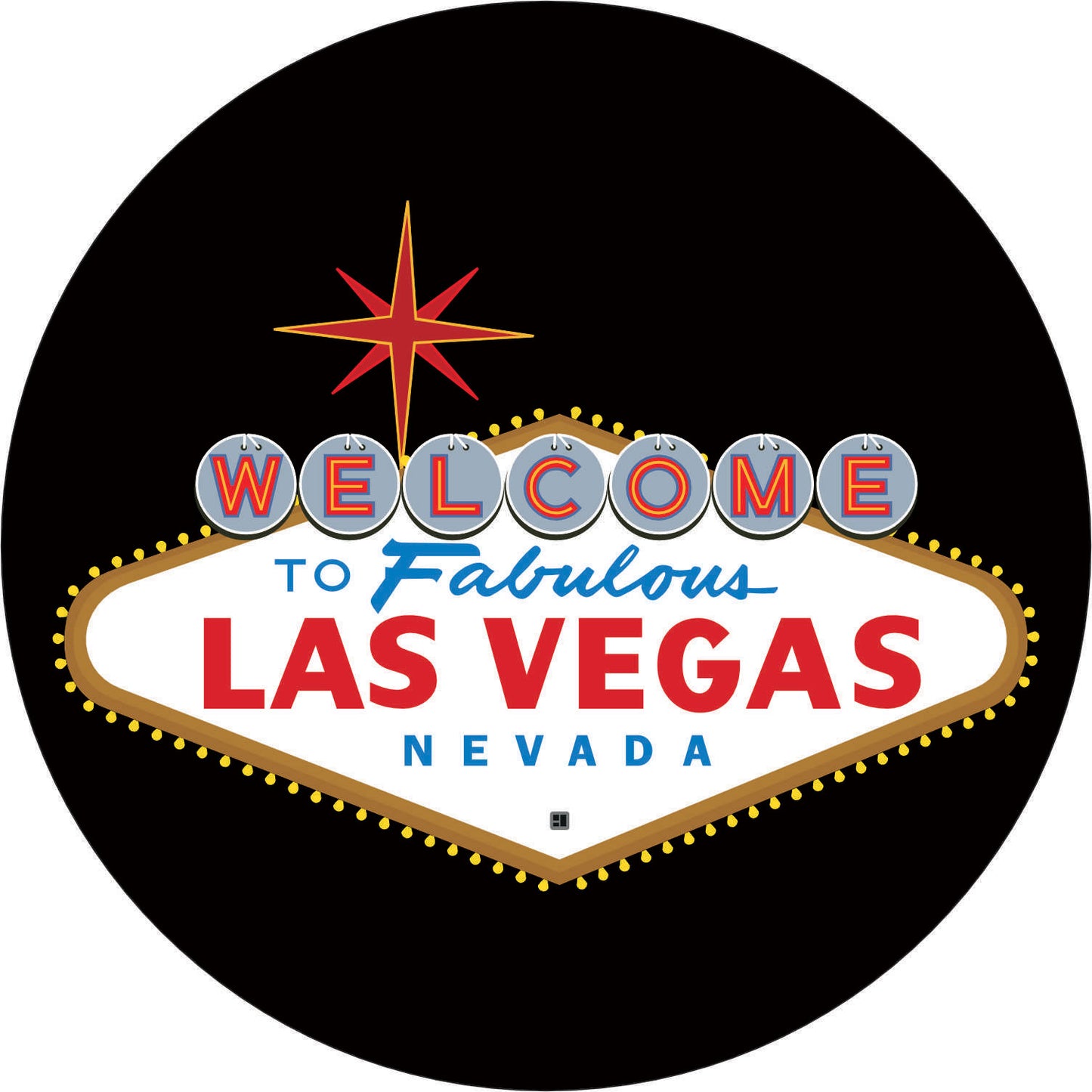 028-Wall clock with neon - Las Vegas
