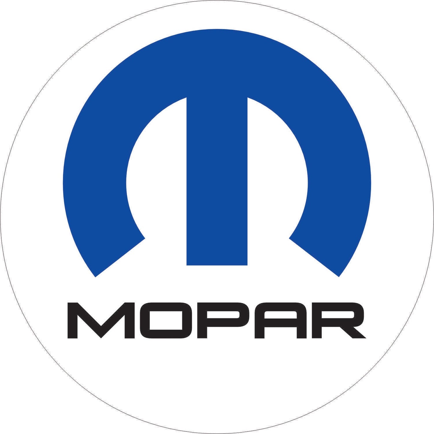 037-Single-sided illuminated sign - Mopar bleu