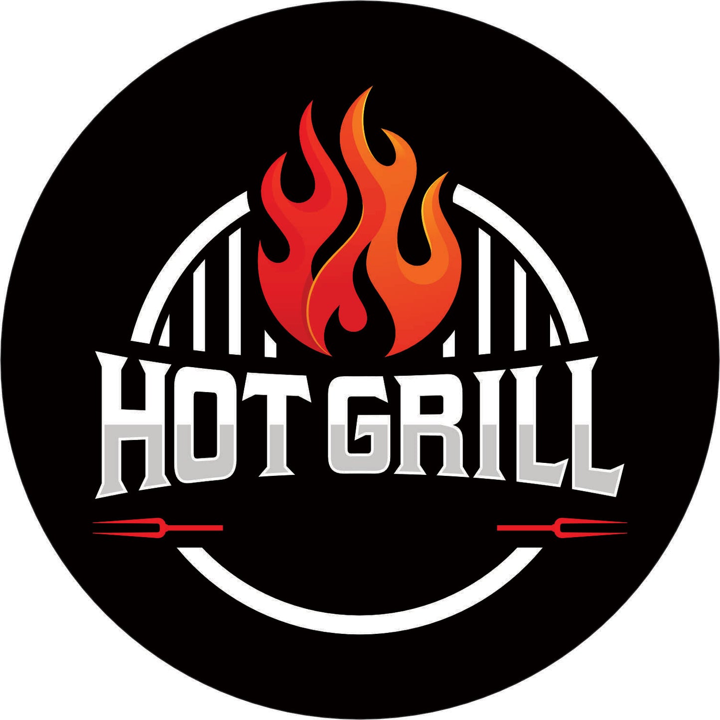 045-Horloge néon - BBQ Hot Grill