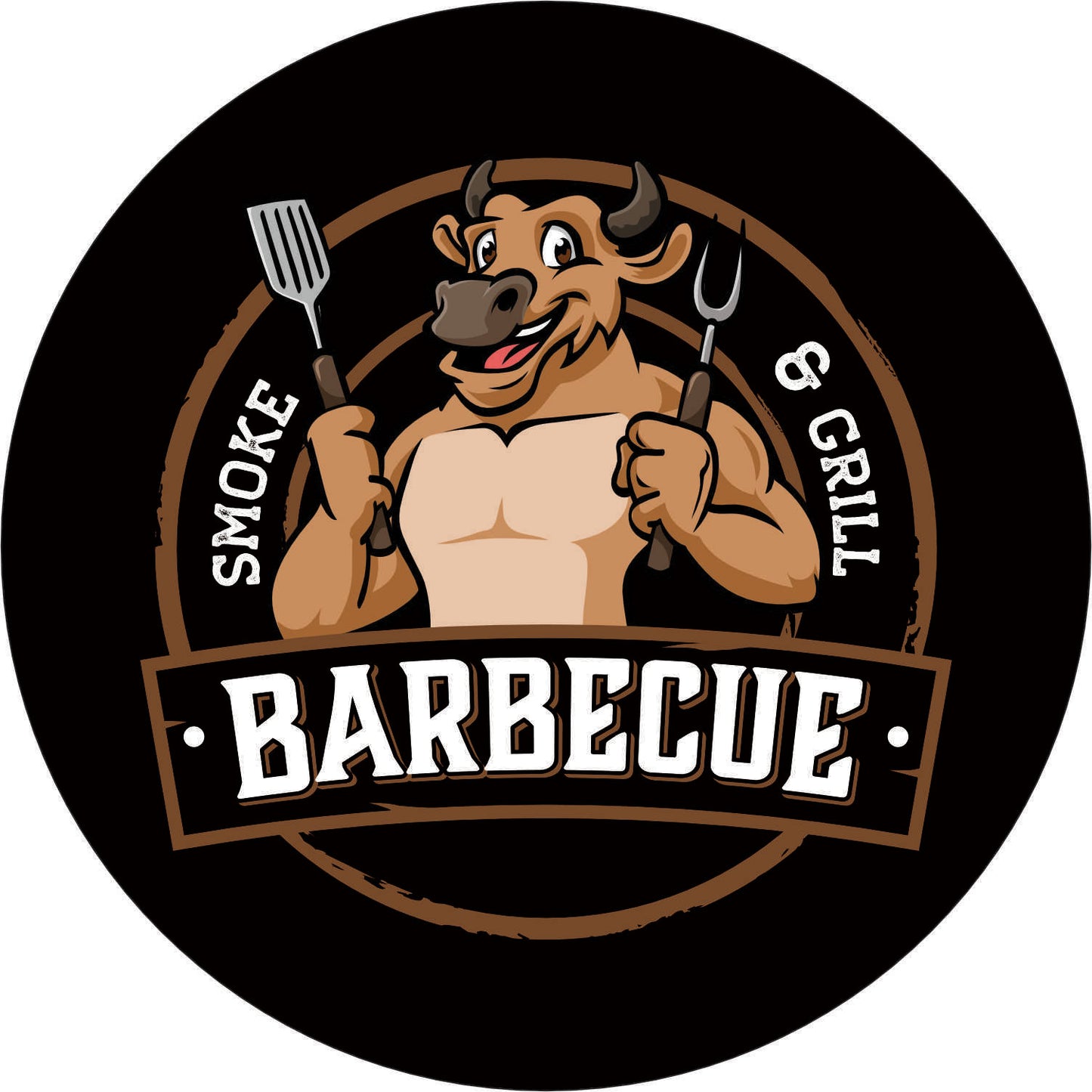 052-Horloge néon - BBQ Smoke & Grill Barbecue