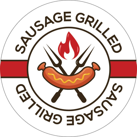 055-Single-sided illuminated sign - BBQ Sausage Grilled
