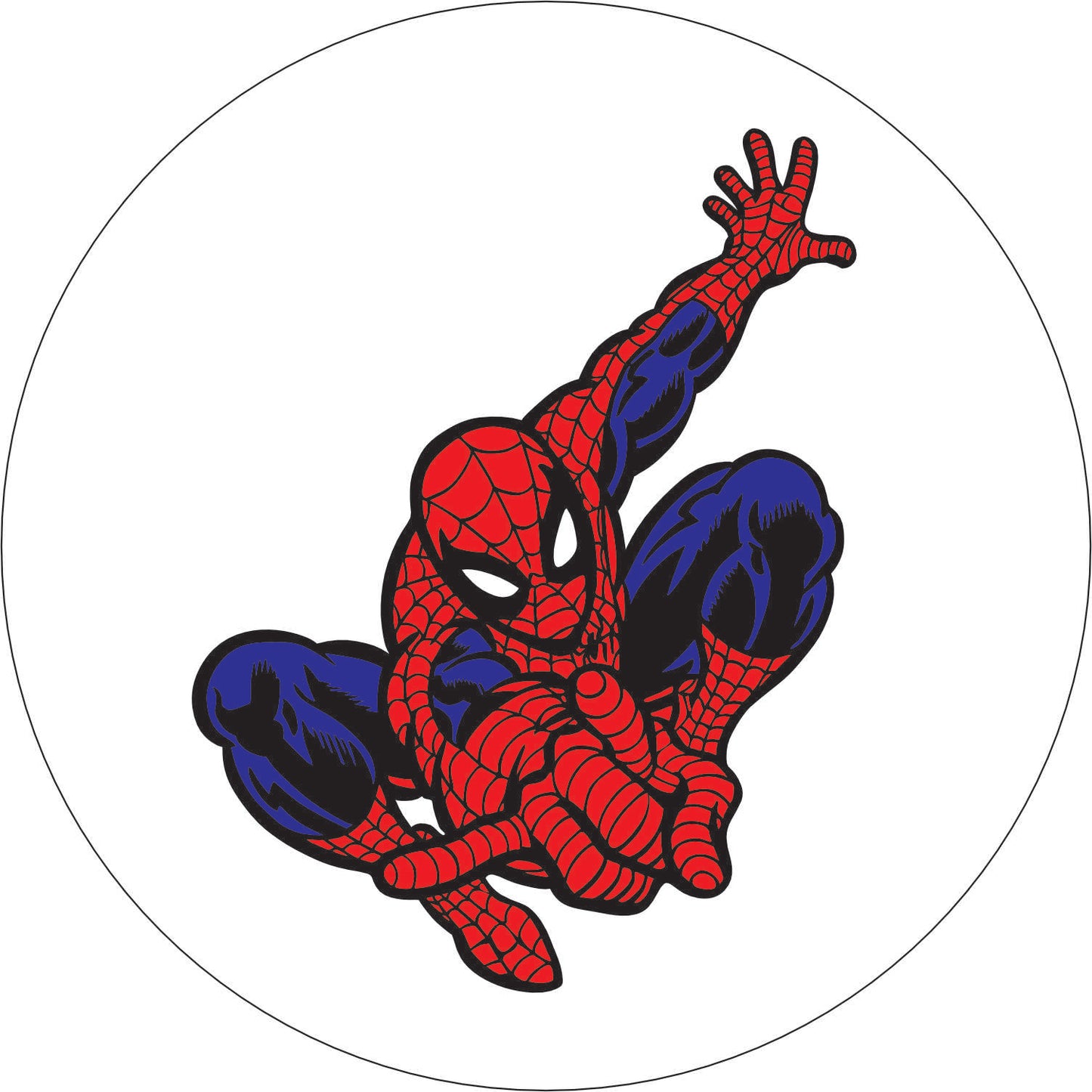 062-Wall clock with neon - Spider Man