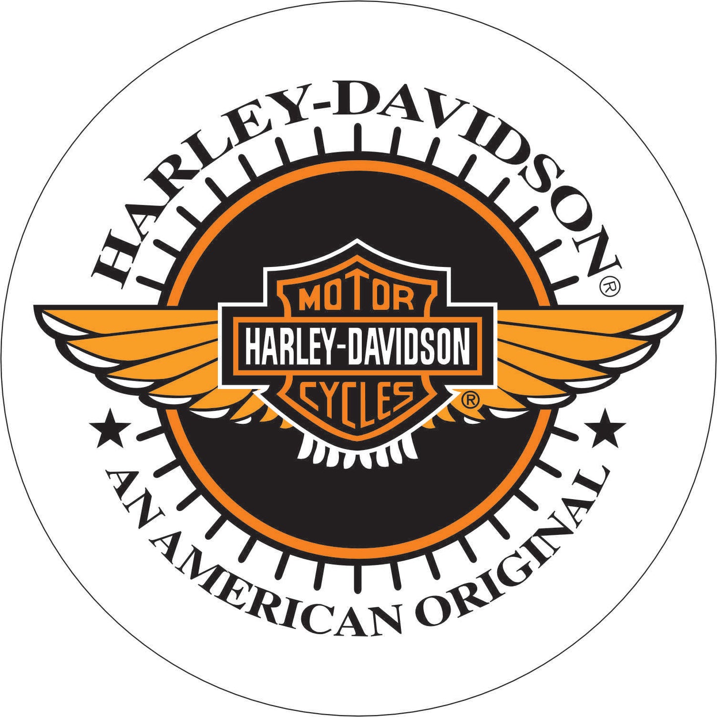 069-Wall clock with neon - Harley-Davidson