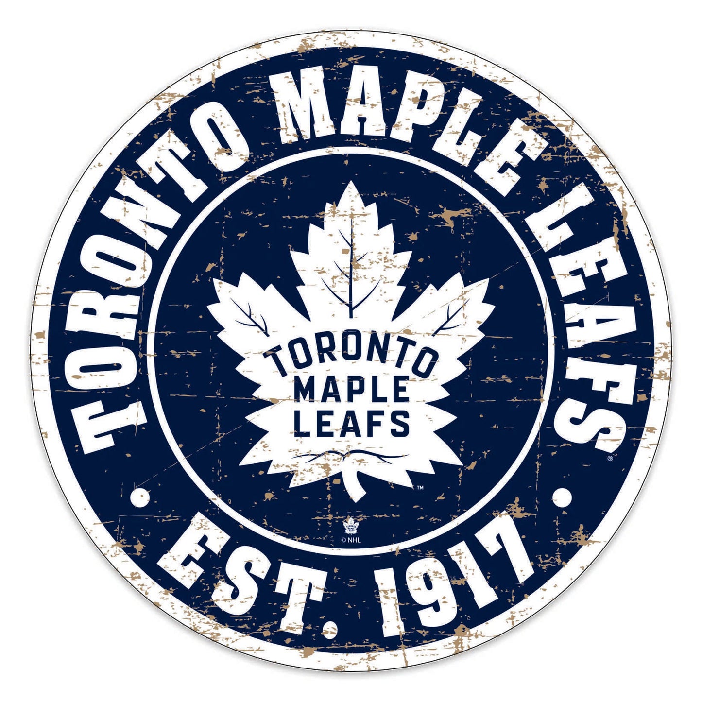 098-Wall clock with neon - Toronto Maple Leafs