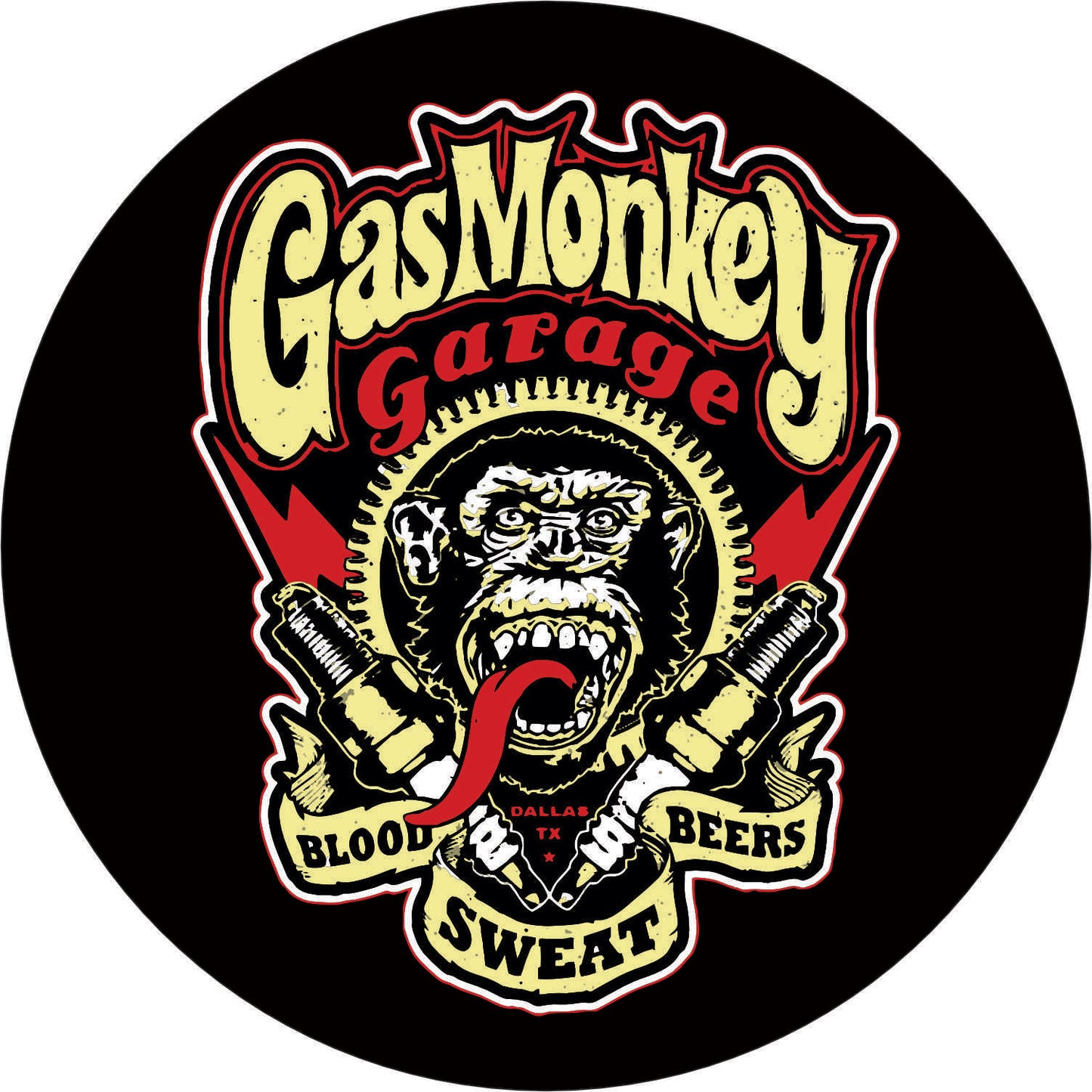 128-Horloge néon - Gas Monkey Garage