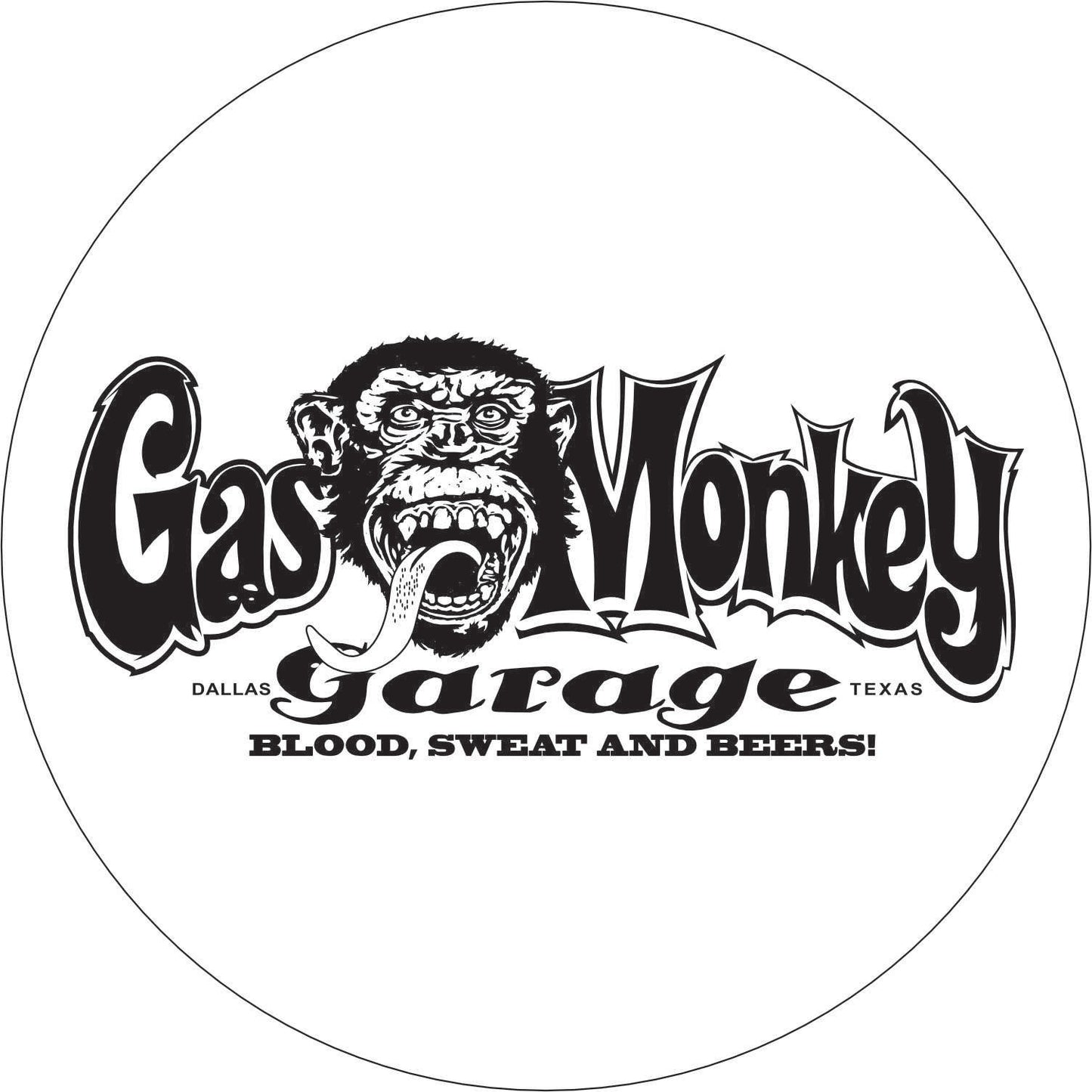 131-Wall clock with neon - Gas Monkey Garage